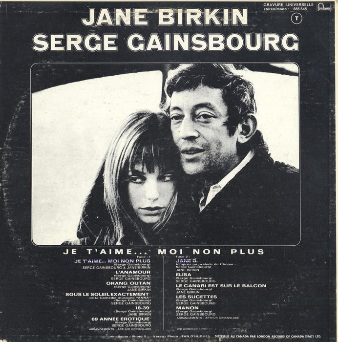 Jane Birkin - Serge Gainsbourg (Canadian Press)