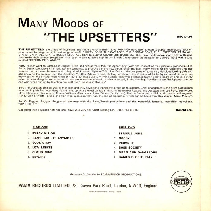 Many Moods Of The Upsetters (1st, UK)
