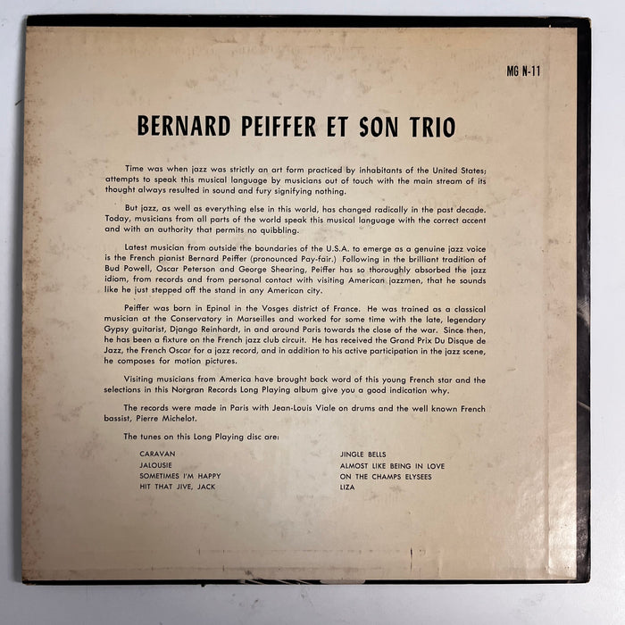 Bernard Peiffer Et Son Trio (1954 10")