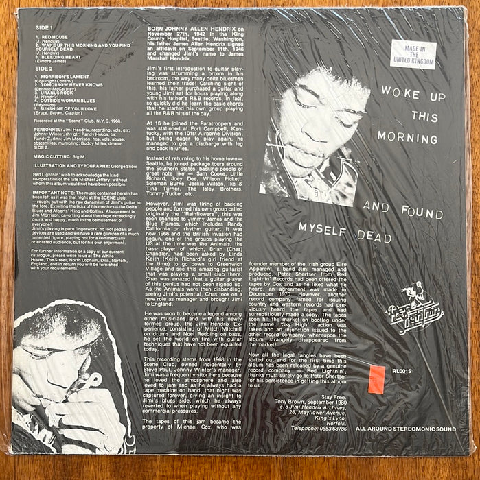 Woke Up This Morning And Found Myself Dead (1980 UK Press)