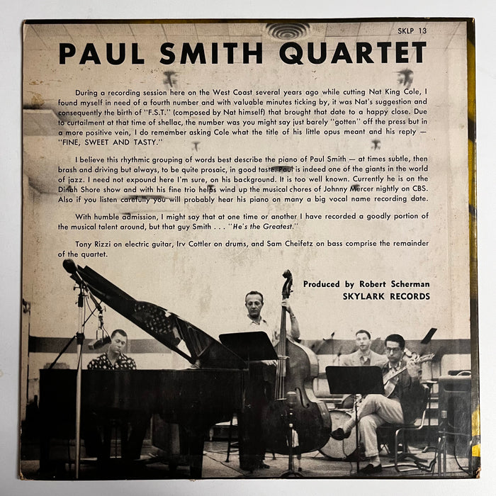 Paul Smith Quartet (1954 10")