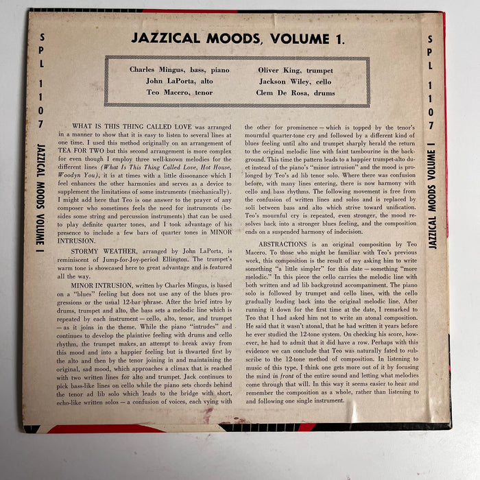 Jazzical Moods, Vol. 1 (1955 10")