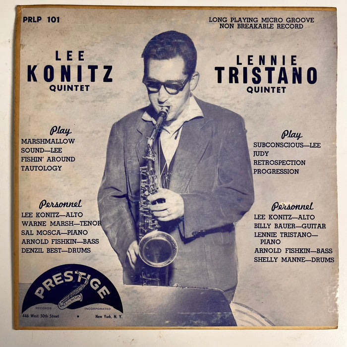 Lee Konitz Quintet / Lennie Tristano Quintet (1954 10")