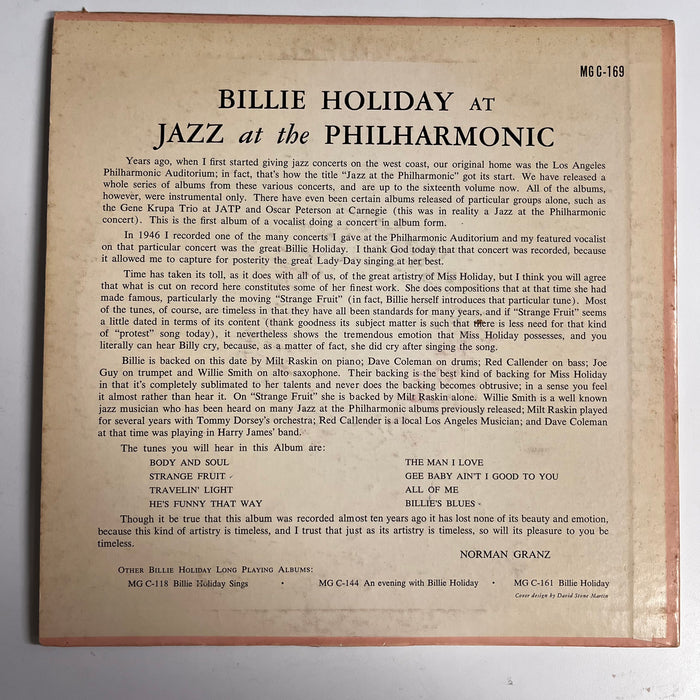 At Jazz At The Philharmonic 10" (US Original)