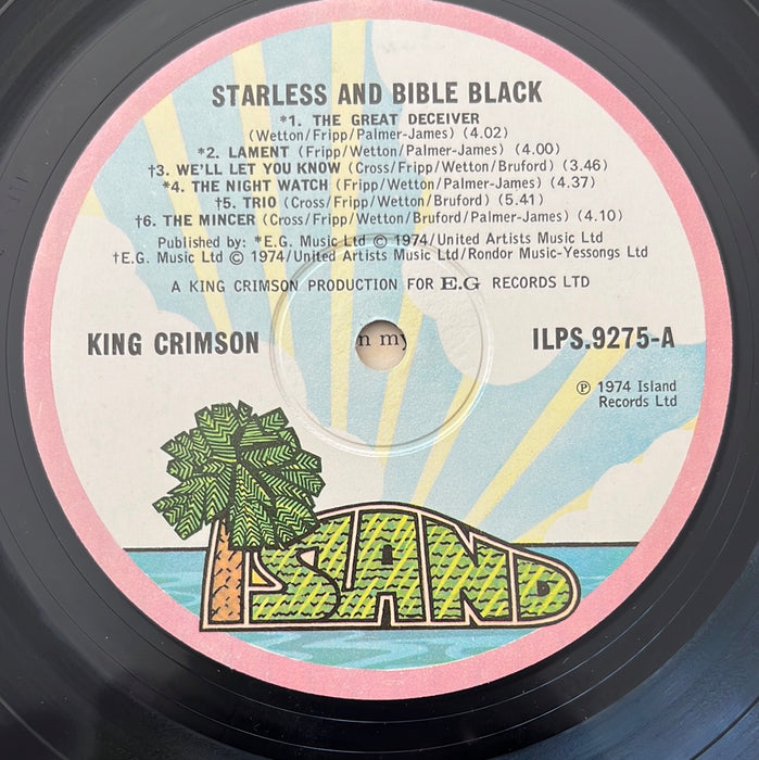 Starless And Bible Black (1st UK Press)