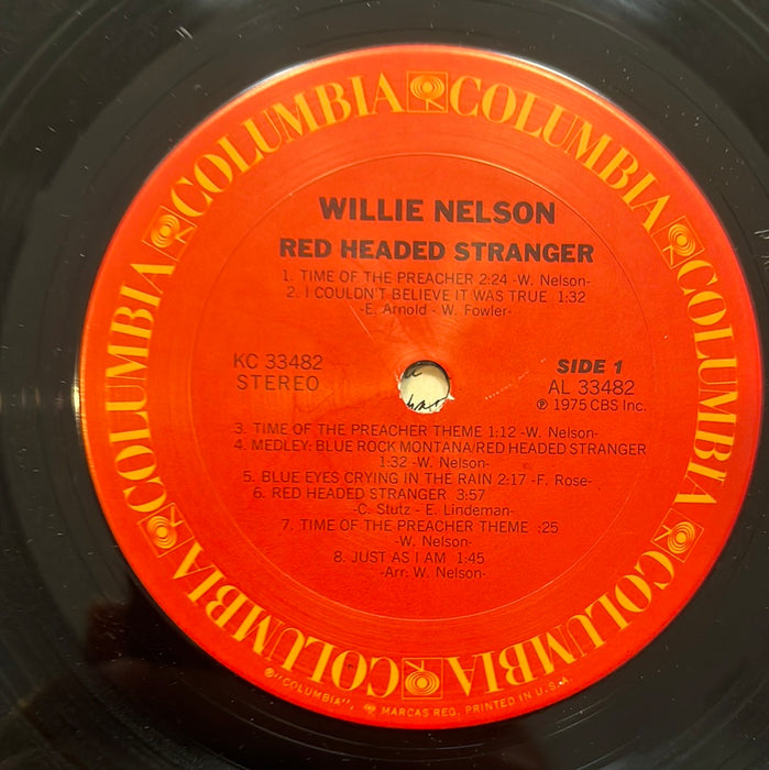 Red Headed Stranger (1975 US Press)