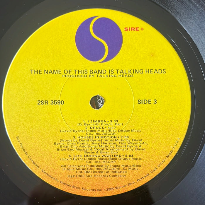 The Name Of This Band Is Talking Heads (1982 2xLP)