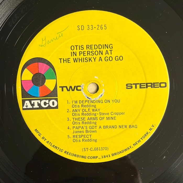 In Person At The Whisky A Go Go (1968 US Press)