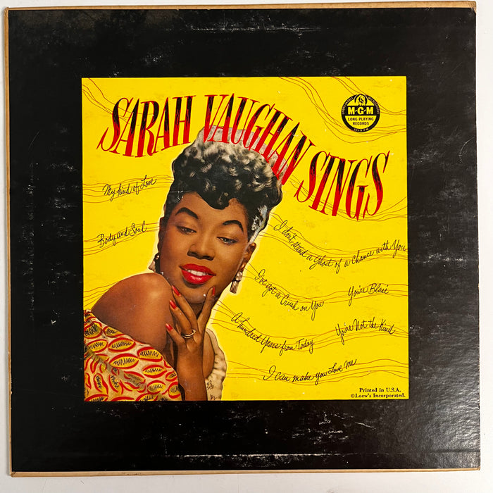 Sarah Vaughan Sings (1951 10")