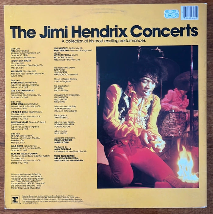 The Jimi Hendrix Concerts (1982 US Press)