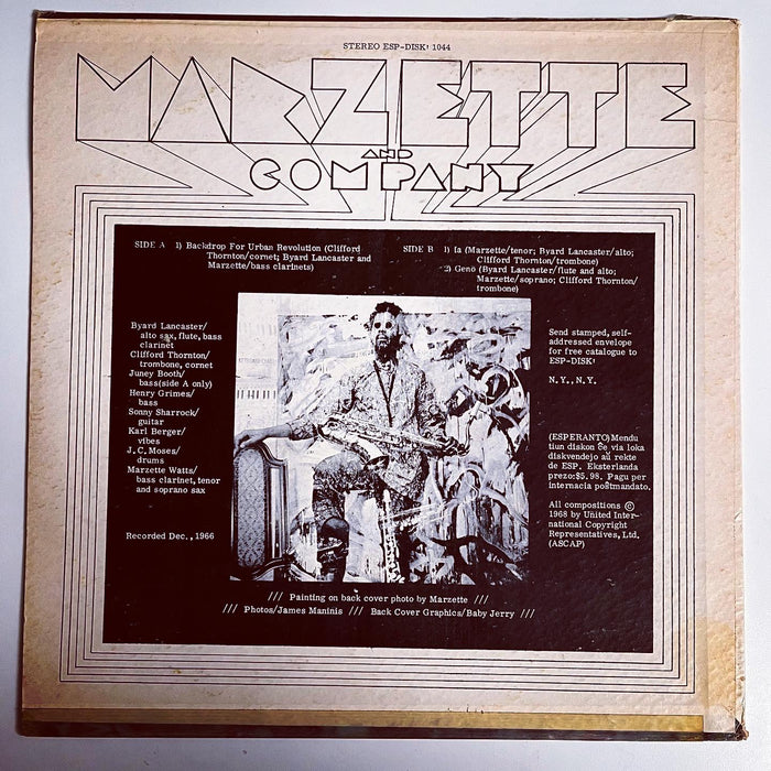 Marzette And Company (1st, 1968)