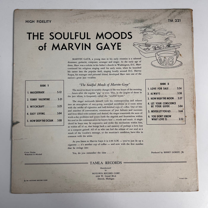 The Soulful Moods Of Marvin Gaye (Misprint MONO 1961)